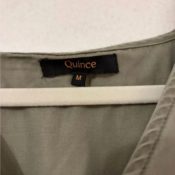 Quince Green Tencel Dress - Picture 2 of 2